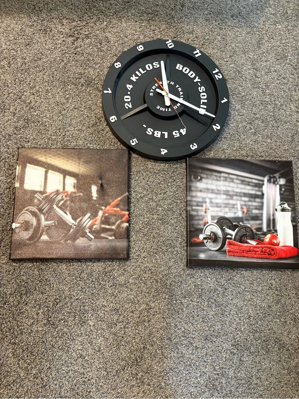 Fitness Wall Clock - Black | Body-Solid Style Home Wall Decor